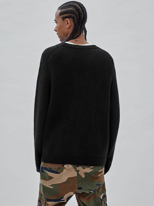 Guess Originals Label Cardigan Zwart | GUESS-SN30901