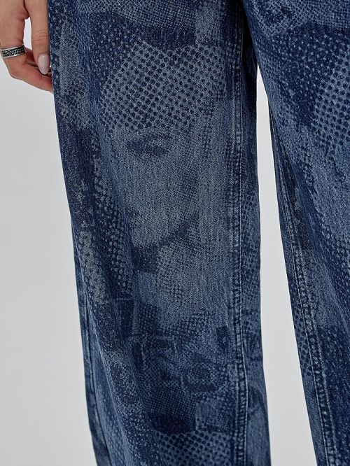 Guess Originals Laser Flare Jeans Blauw | GUESS-SN26591