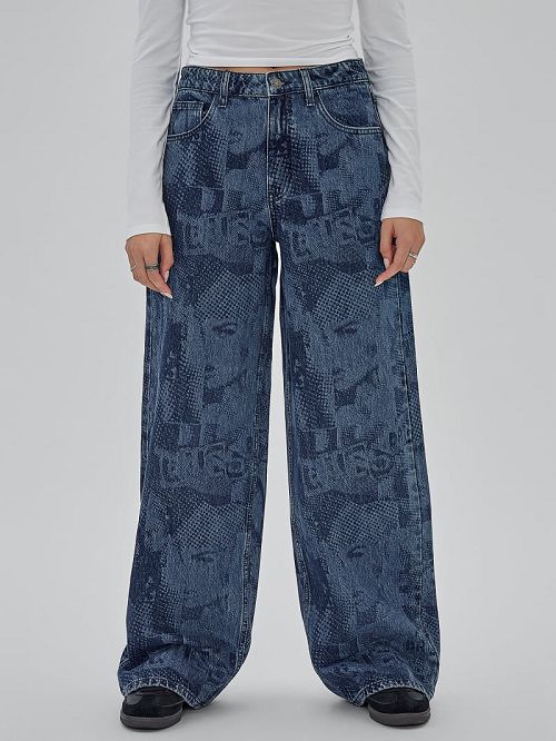 Guess Originals Laser Flare Jeans Blauw | GUESS-SN26591