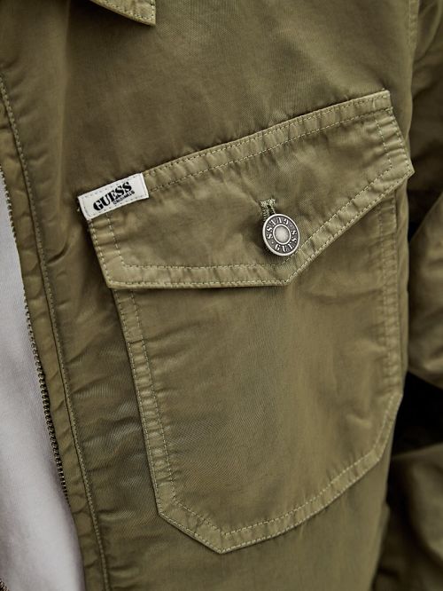 Guess Originals Nylon Cadet Jacket Groen | GUESS-SN30832