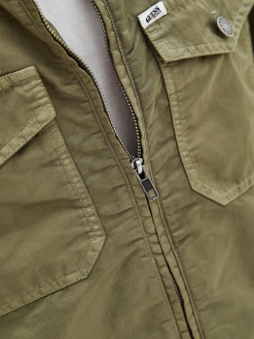 Guess Originals Nylon Cadet Jacket Groen | GUESS-SN30832