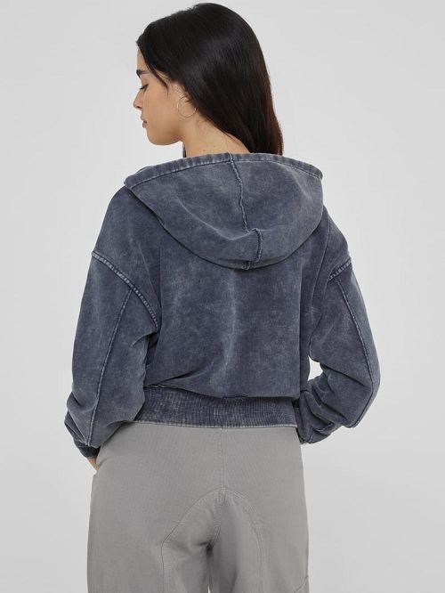 Guess Originals Panel Washed Hoodie Blauw | GUESS-SN27909