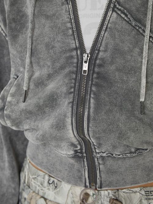 Guess Originals Panel Washed Hoodie Zwart | GUESS-SN27975