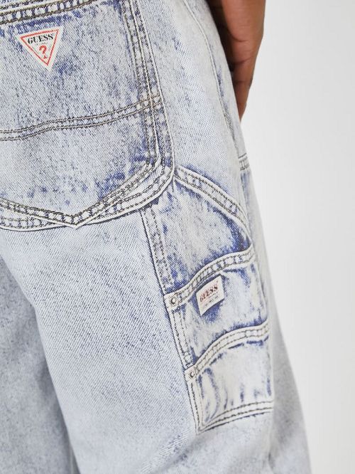 Guess Originals Photo Real Baggy Jeans Blauw | GUESS-SN30346