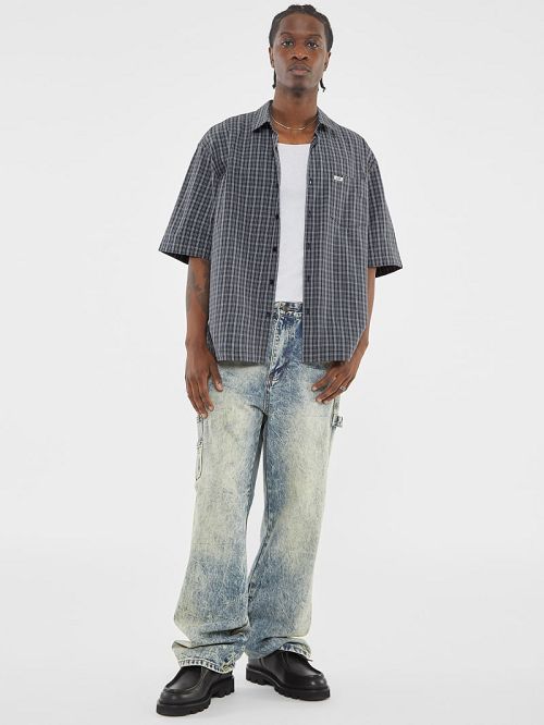 Guess Originals Plaid Shirt Zwart | GUESS-SN31249