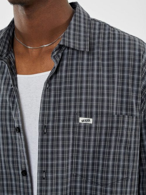 Guess Originals Plaid Shirt Zwart | GUESS-SN31249