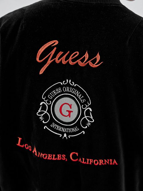 Guess Originals Reversible Flight Jacket Zwart | GUESS-SN30718