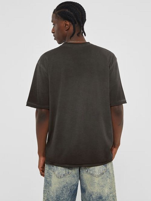 Guess Originals Stacked Logo Tee Zwart | GUESS-SN30605
