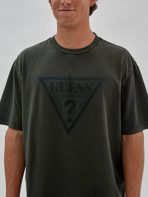 Guess Originals Triangle Tee Groen | GUESS-SN30629