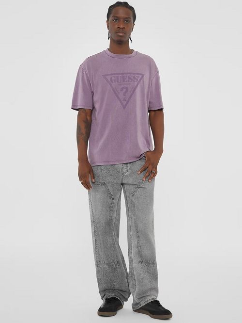 Guess Originals Triangle Tee Paars | GUESS-SN30479