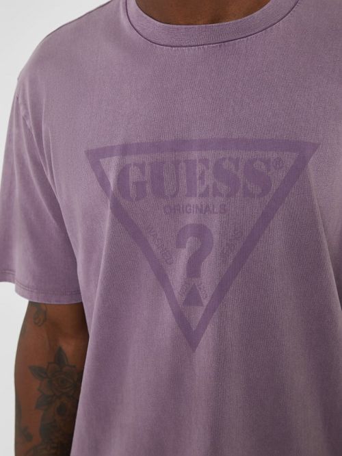 Guess Originals Triangle Tee Paars | GUESS-SN30479