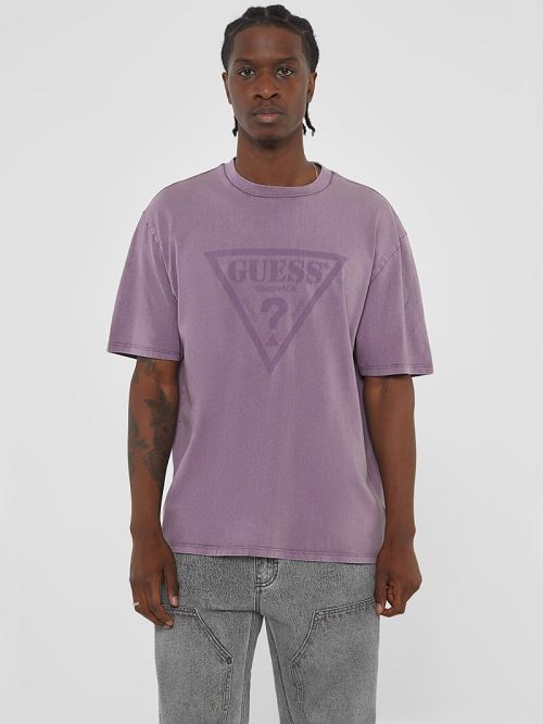 Guess Originals Triangle Tee Paars | GUESS-SN30479