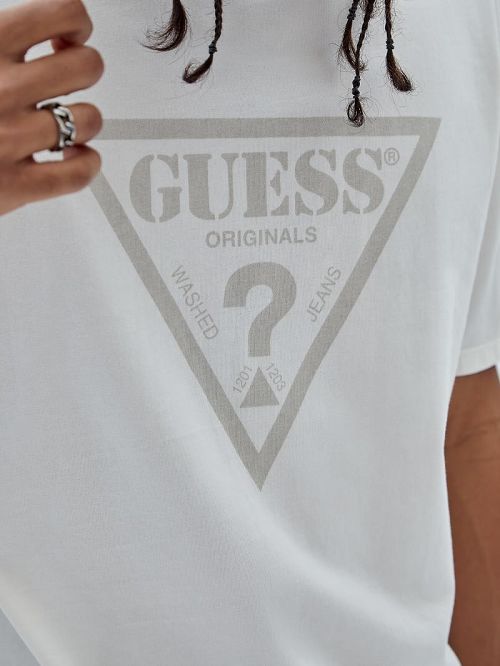 Guess Originals Triangle Tee Wit | GUESS-SN30484