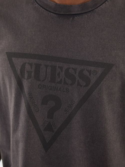 Guess Originals Triangle Tee Zwart | GUESS-SN30592