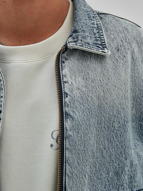 Guess Originals Vintage Denim Jacket Blauw | GUESS-SN30723