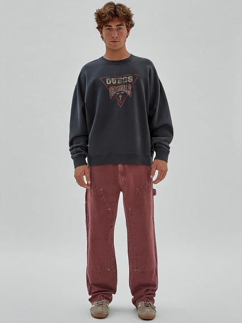 Guess Originals Vintage Dev Sweatshirt Zwart | GUESS-SN31027