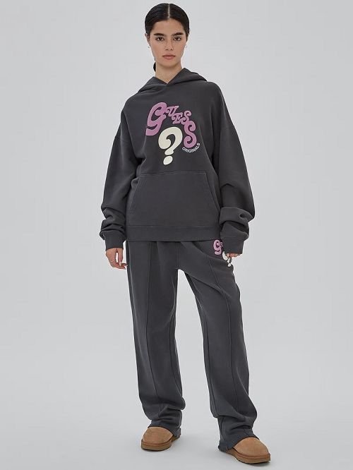 Guess Originals Wavy Hoodie Zwart | GUESS-SN30906