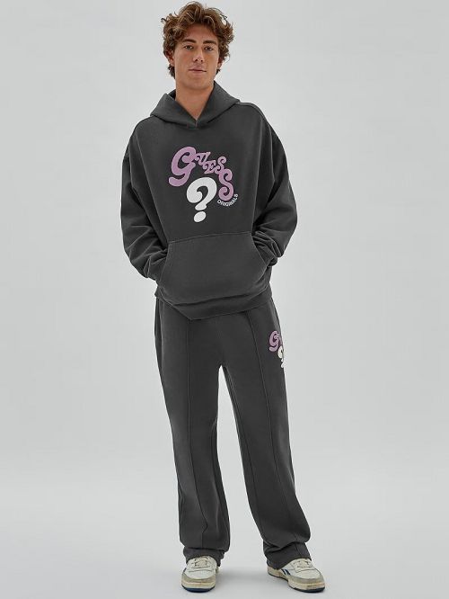 Guess Originals Wavy Hoodie Zwart | GUESS-SN30906