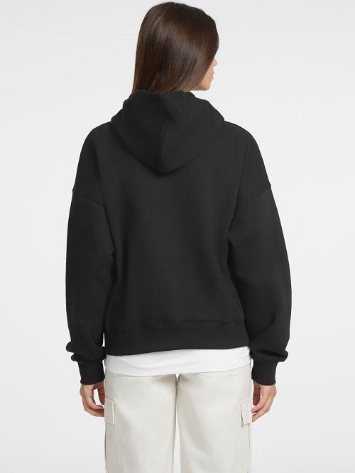 Guess Oversized American Tradition Hoodie Zwart | GUESS-SN27677
