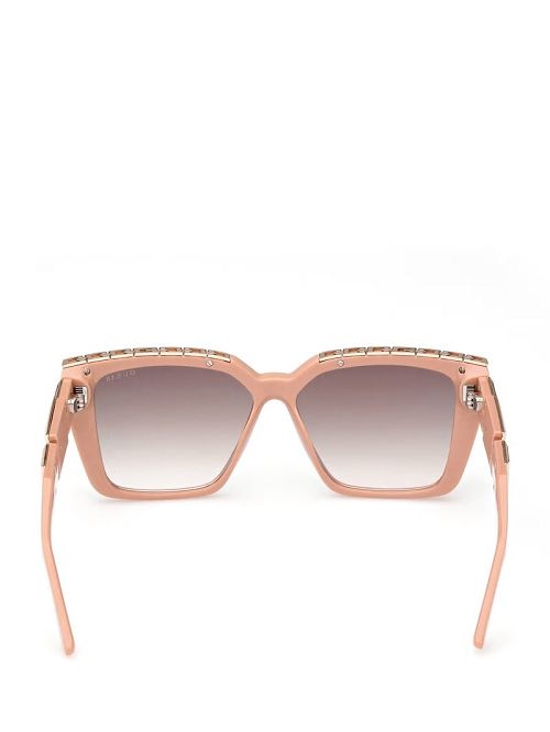 Guess Oversized Square G Chain Sunglasses Roze | GUESS-SN30045