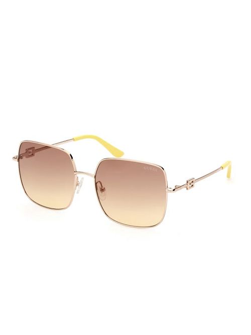 Guess Oversized Square G Metal Sunglasses Goud | GUESS-SN30049
