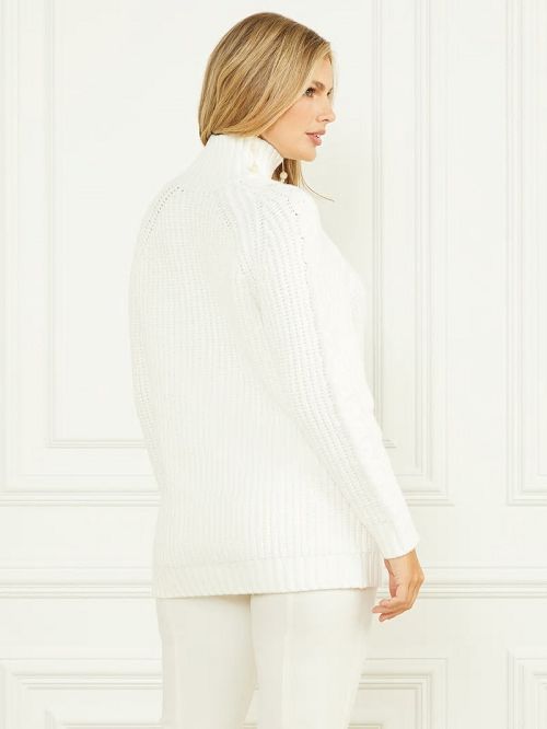 Guess Ozuna Oversized Sweater Wit | GUESS-SN27263