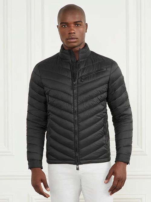 Guess Padded Chevron Jacket Zwart | GUESS-SN30792