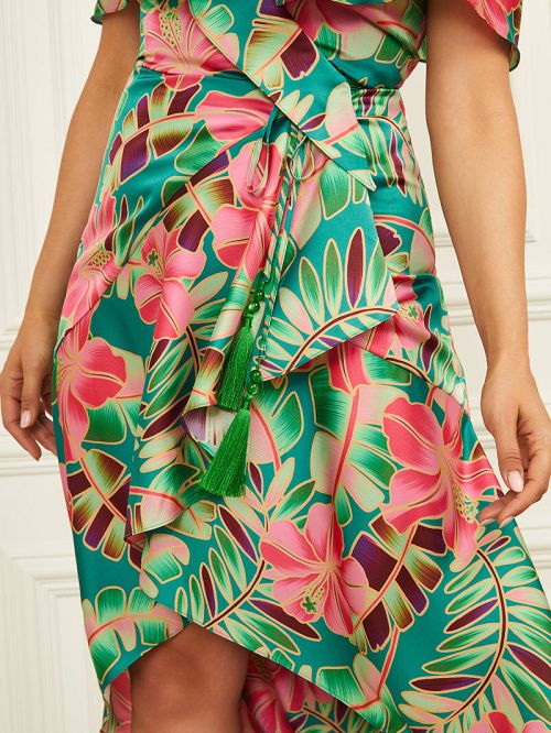 Guess Paradiso Wrap Dress Multi | GUESS-SN26764