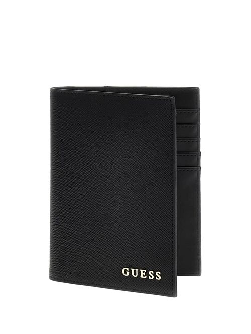 Guess Passport Case and Luggage Tag Gift Set Zwart | GUESS-SN31787