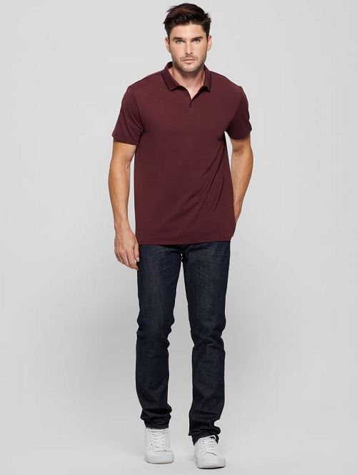 Guess Paul Pique Polo Rood | GUESS-SN31169