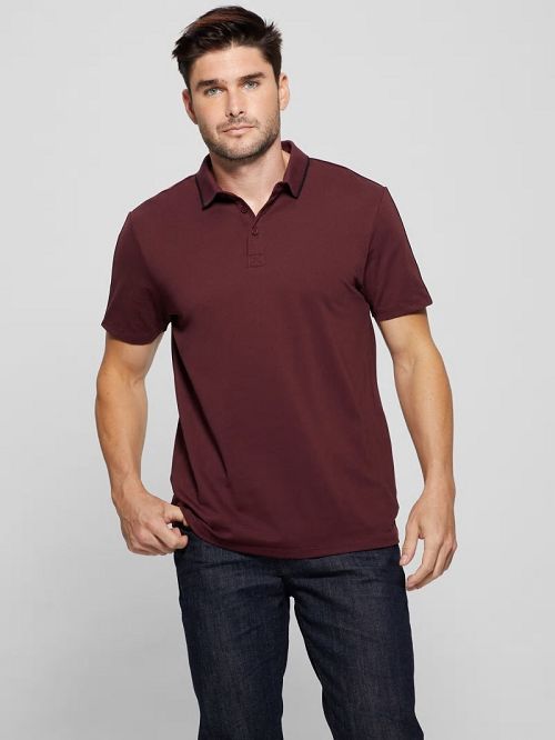 Guess Paul Pique Polo Rood | GUESS-SN31169