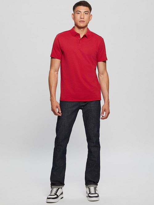 Guess Paul Pique Polo Rood | GUESS-SN31178