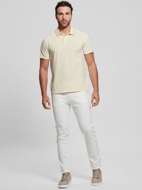 Guess Paul Pique Polo Wit | GUESS-SN31164