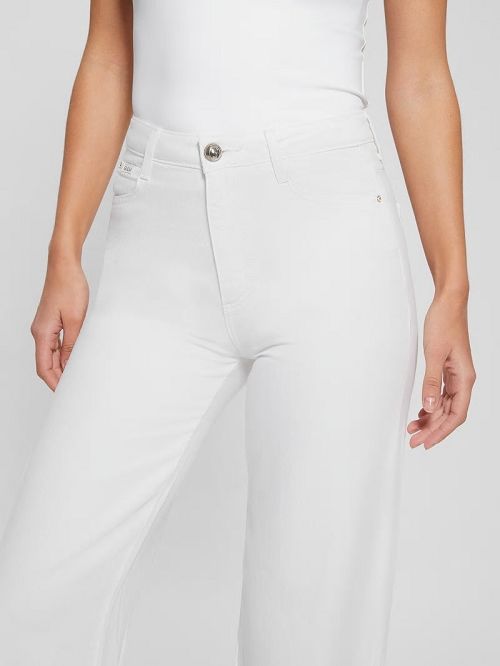Guess Paz Wide-Leg Jeans Wit | GUESS-SN26546