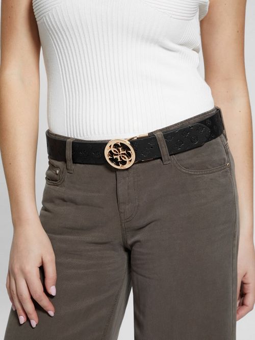 Guess Peony Faux-Leather Belt Bruin | GUESS-SN30224