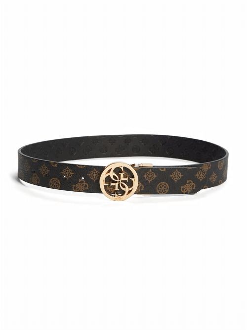 Guess Peony Faux-Leather Belt Bruin | GUESS-SN30224