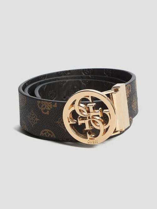 Guess Peony Faux-Leather Belt Bruin | GUESS-SN30224