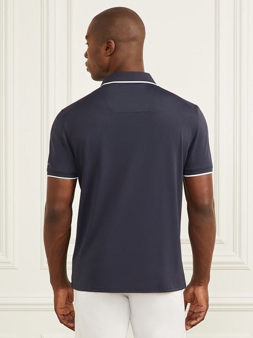 Guess Performance Polo Blauw | GUESS-SN31193
