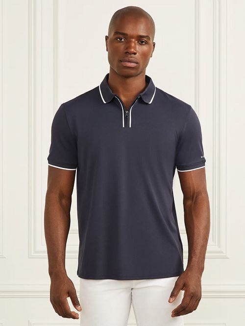Guess Performance Polo Blauw | GUESS-SN31193