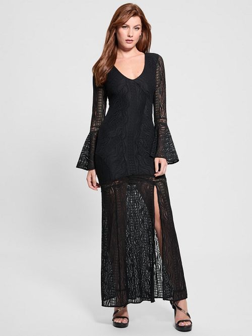 Guess Phoenix Lace Dress Zwart | GUESS-SN26934