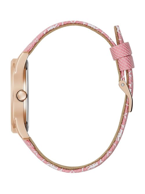 Guess Pink Denim Analog Watch Roze | GUESS-SN30038