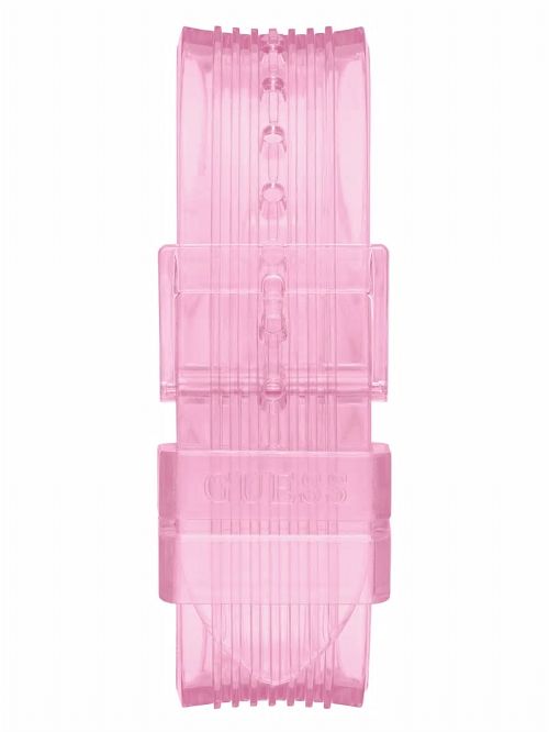 Guess Pink Transparent Multifunction Watch Roze | GUESS-SN30044