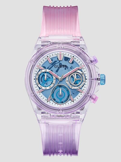 Guess Pink and Purple Multifunction Watch Roze | GUESS-SN30039