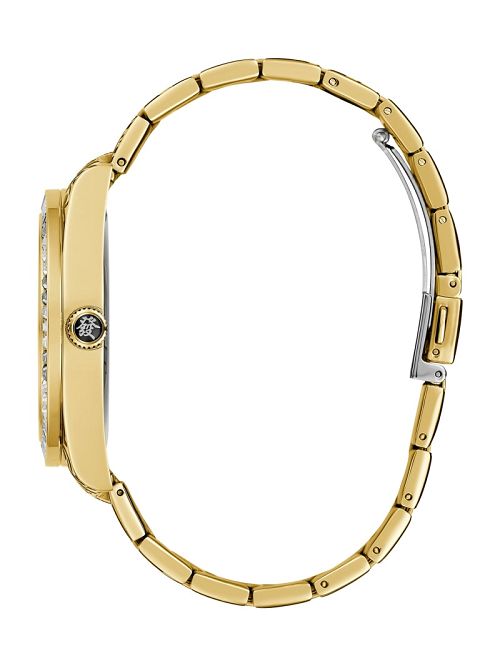 Guess Printed Gold-Tone Multifunction Watch Goud | GUESS-SN31659