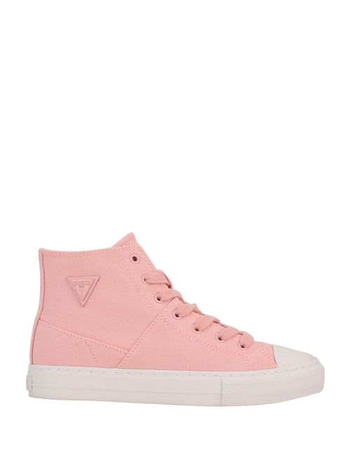 Guess Prinze High-Top Canvas Sneakers Roze | GUESS-SN29537
