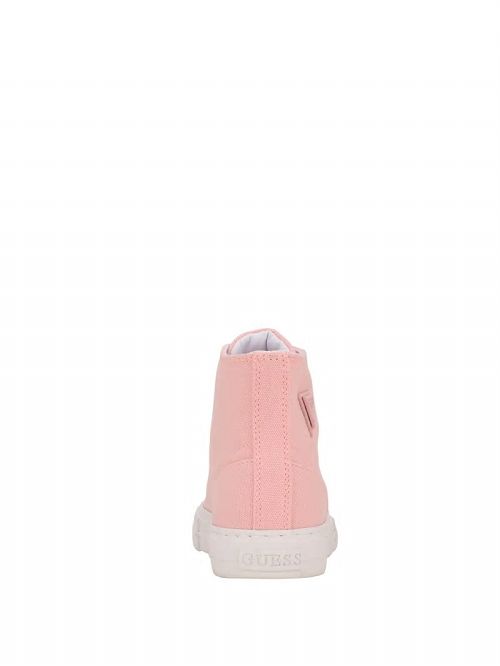 Guess Prinze High-Top Canvas Sneakers Roze | GUESS-SN29537