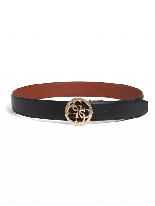 Guess Priscilla Reversible Quattro G Belt Zwart | GUESS-SN30238