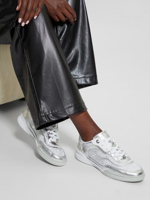 Guess Pritie Rhinestone Sneakers Zilver | GUESS-SN29507