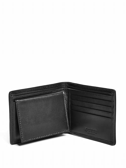 Guess Quattro G Passcase Zwart | GUESS-SN31740