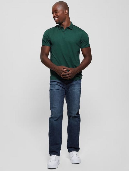 Guess Quattro G Tape Polo Groen | GUESS-SN31083